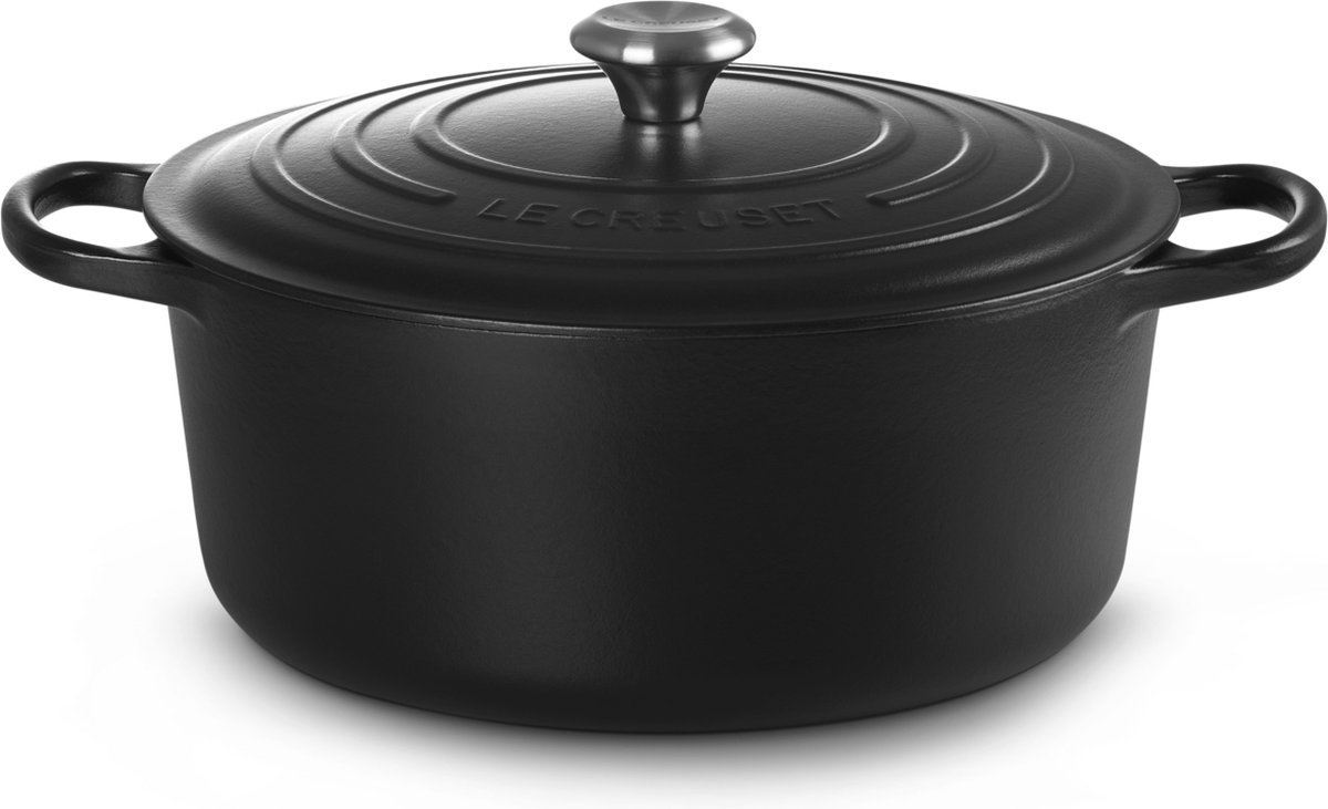 "Le Creuset Signature Braadpan - 8,4 liter - 30 cm - Zwart"