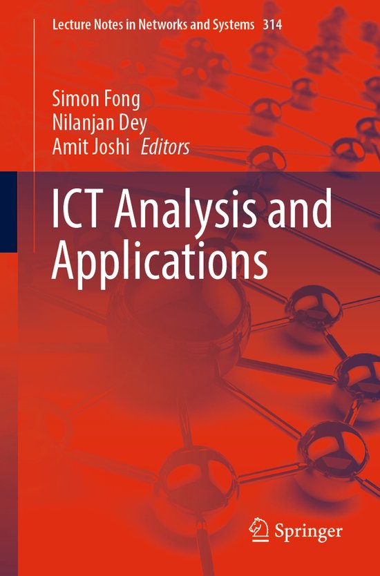 Lecture Notes in Networks and Systems314- ICT Analysis and A ... - cover