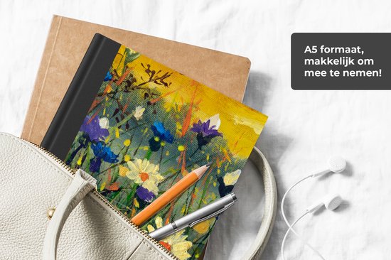 Carnet - Cahier d'écriture - Peinture - Peinture à l'huile - Nature - Fleurs - Carnet - Format A5 - Bloc-notes