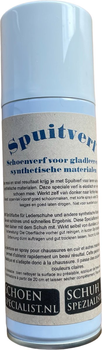 Slitesterk Spuitverf voor Schoenen - 200ml - Zwart