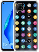 Huawei P40 Lite Hoesje Cryptocurrency Designed by Cazy