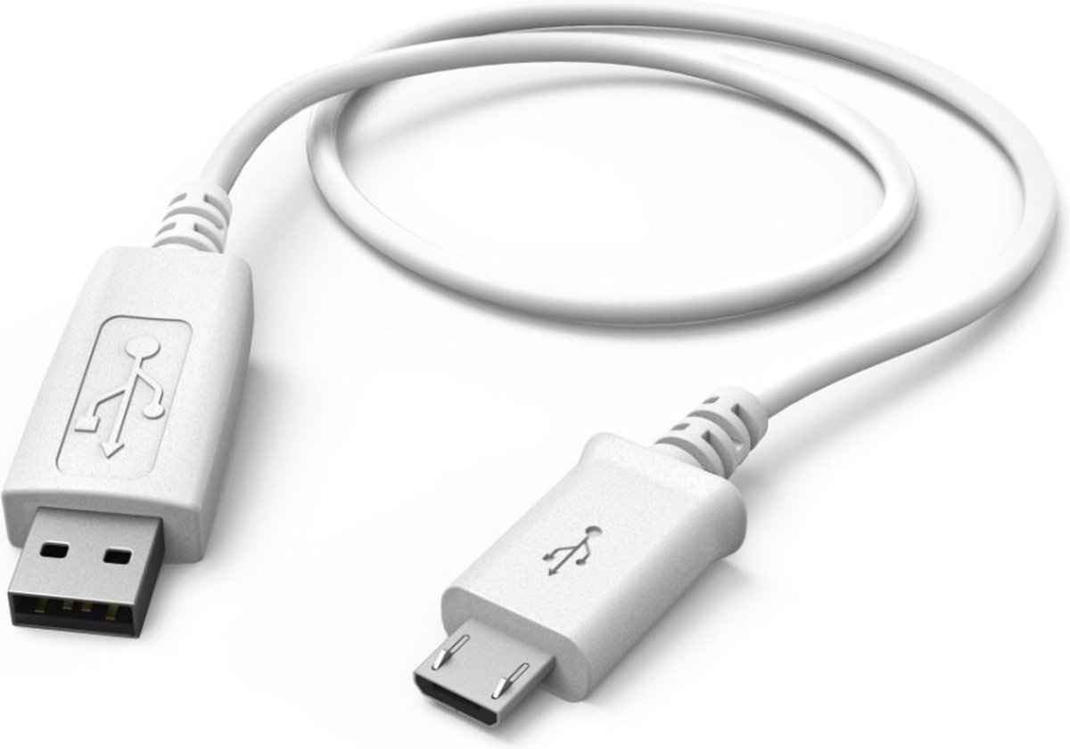 Hama Oplaad-/gegevenskabel Micro-USB 1,0 M Wit
