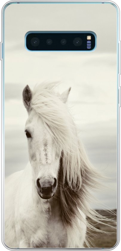 Coque Samsung Galaxy S10 Lite - Cheval - Plage - Crinière - Coque de téléphone en Siliconen