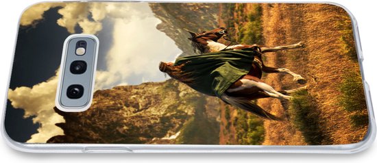 Coque Samsung Galaxy S10e - Cheval - Cavalier - Nature - Coque de téléphone en Siliconen