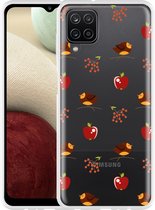 Hoesje Geschikt voor Samsung Galaxy A12 Apples and Birds