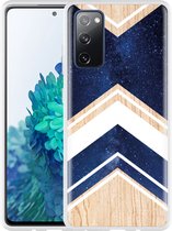 Hoesje Geschikt voor Samsung Galaxy S20 FE Space wood