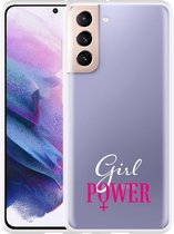Hoesje Geschikt voor Samsung Galaxy S21 Girl Power