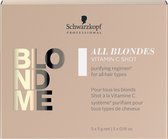 Versterkende Haarbehandeling Blondme Keratin Restore All Blondes Shot Detox Schwarzkopf (25 g)