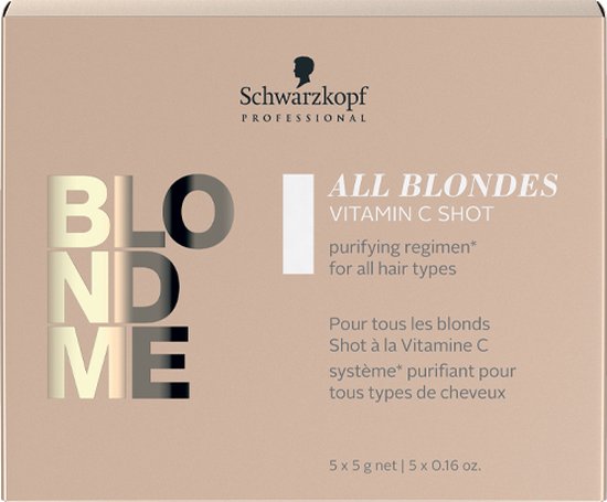 Versterkende Haarbehandeling Blondme Keratin Restore All Blondes Shot Detox Schwarzkopf (25 g)