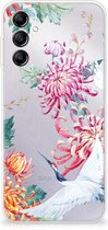 GSM Hoesje Geschikt voor Samsung Galaxy A14 5G Smartphonehoesje Customize Bird Flowers