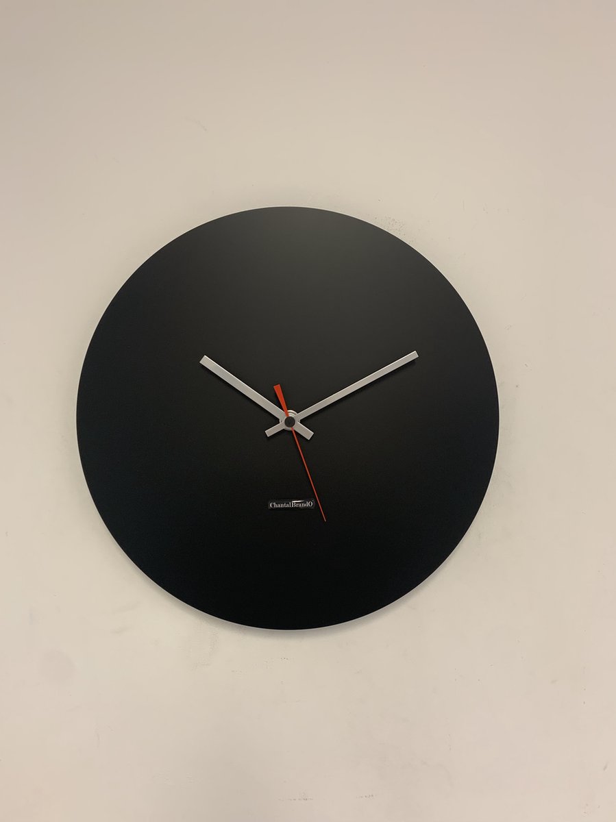 Wandklok ChantalBrandO MISTRAL BLACK -- MODERN DESIGN --