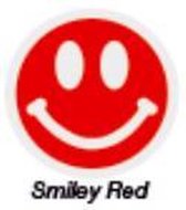 Asbri Golf Ball Stamper Smiley Red - golfbalstempel
