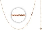 iXXXi Jewelry Ketting 1mm 40-80cm Rosé met Logo 50+5 cm