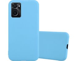 Cadorabo Hoesje geschikt voor Oppo A36 / A76 / A96 4G / K10 4G / Realme 9i in CANDY BLAUW - Beschermhoes gemaakt van flexibel TPU silicone Case Cover