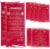 Relaxdays hot cold pack - set van 8 - gel packs - 3 groottes - koudekompressen - roze
