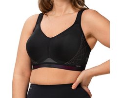 Triumph Sport BH Tri-action - Cardio Cloud P EX - Stevige sport bh met goede ondersteuning - 90B - Zwart