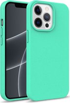 Mobigear Hoesje geschikt voor Apple iPhone 14 Pro Max Telefoonhoesje Eco Friendly | Mobigear Bio Backcover | iPhone 14 Pro Max Case | Back Cover - Groen