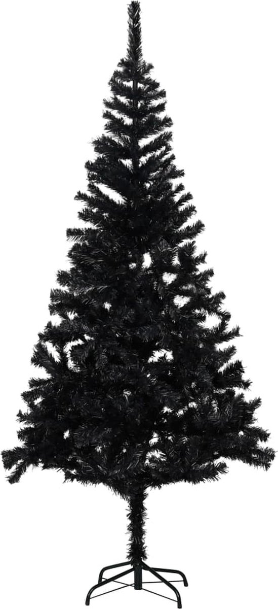 Prolenta Premium - Kunstkerstboom met standaard 210 cm PVC zwart