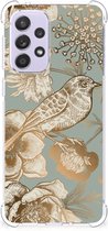 Case geschikt voor Samsung Galaxy A33 Vintage Bird Flowers