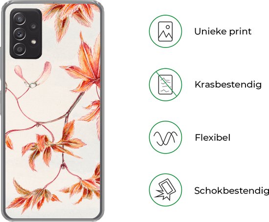 Coque Samsung Galaxy A33 5G - Érable du Japon - Automne - Vintage - Coque de téléphone en Siliconen