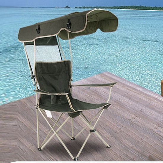 Chaise pliante de protection solaire extérieure Chaise longue de plage de  pêche... | bol.com