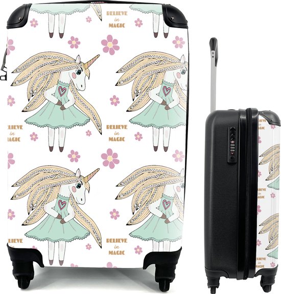 MuchoWow® Koffer - Meisje met de parel - Quote - Vermeer - Past binnen