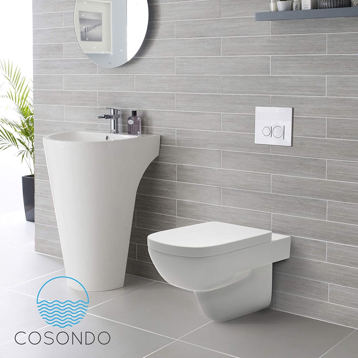 Abattant WC Cosondo Premium carré - abattant WC avec mécanisme de fermeture  amortie