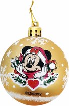 Kerstbal Minnie Mouse Lucky Gouden 6 Stuks Plastic (Ø 8 cm)