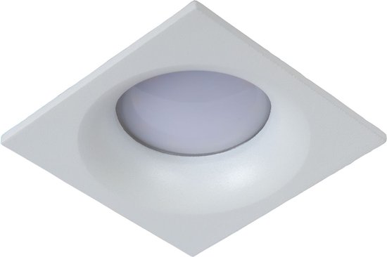 Lucide ZIVA Inbouwspot Badkamer - 1xGU10 - IP44 - Wit