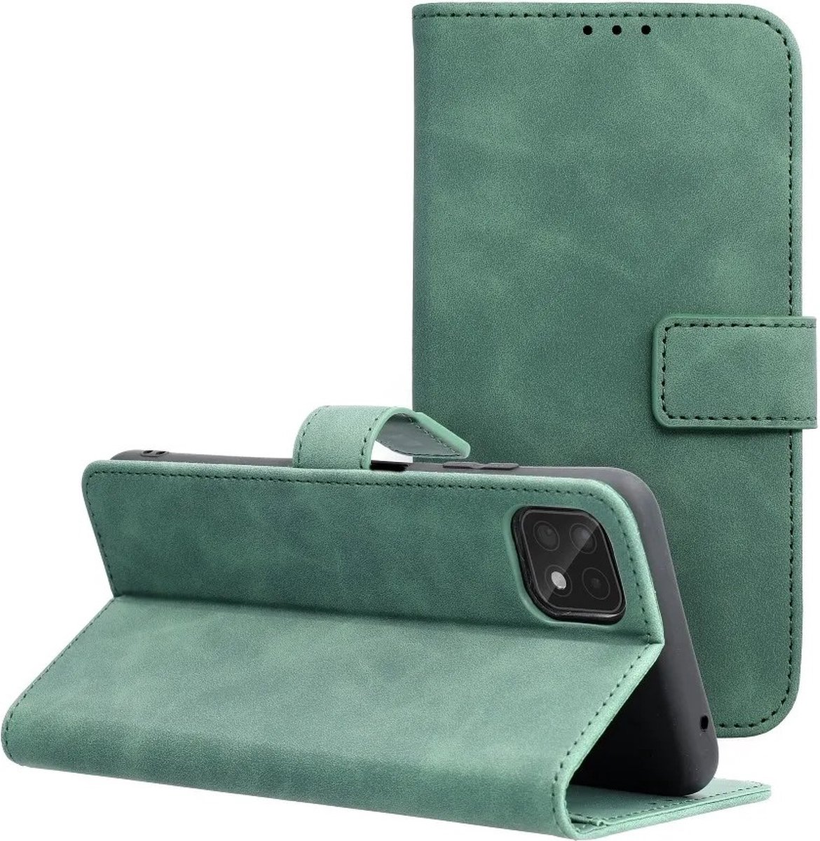Luxe Book Case hoesje Samsung Galaxy A22 5G - Groen