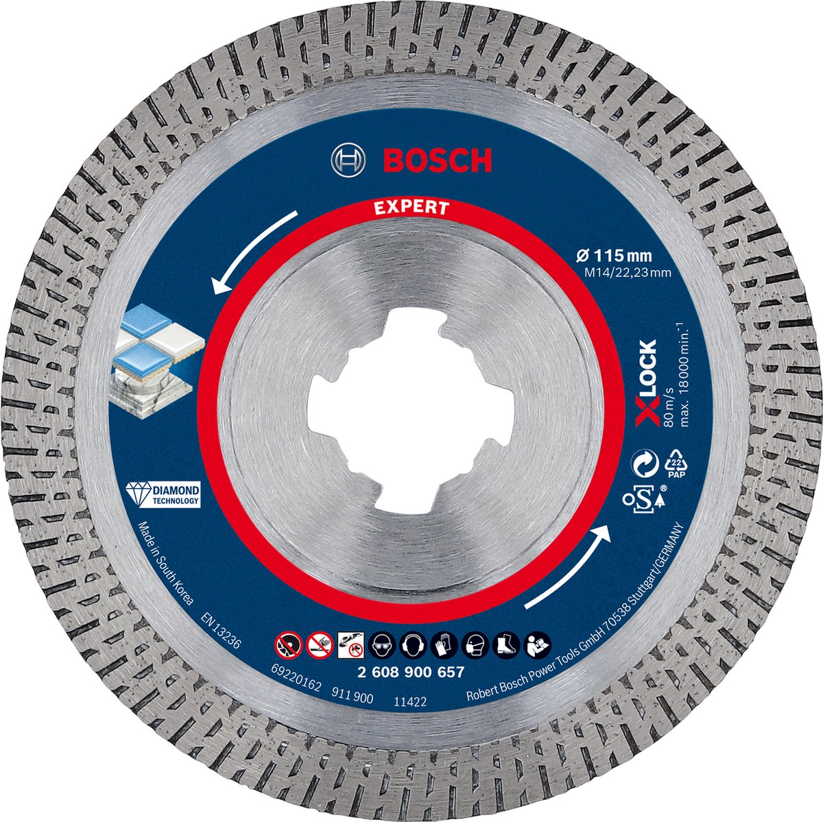 Diamantschijf Best for HardCeramic 115mm
