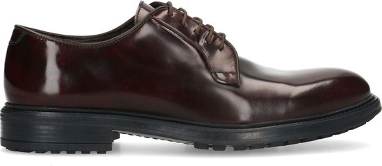 Manfield - Homme - Chaussures à lacets en cuir marron - Taille 43 | bol.com