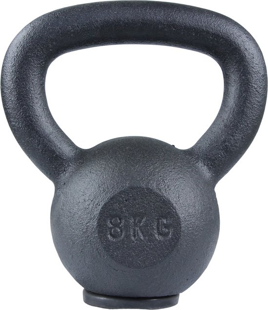 Yes4All K1VV Massief gietijzer Kettlebell gewicht, 6,8 kg, zwart