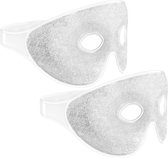 Navaris gel oogmaskers - Set van 2 herbruikbare maskers met glittereffect - 2x hot & cold oogmasker - Verkoelend of verwarmend voor de ogen