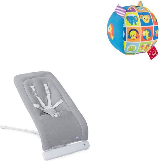 Balançoire électronique Bébé Chicco Relax&Play Cool - 5 Vitesses, 12 Mélodies, Siège Inclinable, Gris