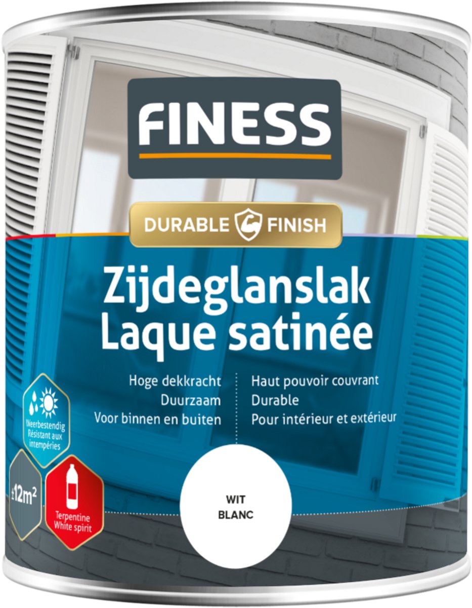 Finess zijdeglanslak wit - 750 ml