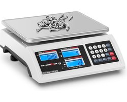 Telweegschaal - 6 kg / 0,1 g - 22,8 x 28 cm - batterij 80 uur - 3 LCD - Steinberg Systems
