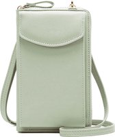 Antonio Fonzo Telefoonhoesje geschikt voor Samsung Galaxy A11 | Antonio Fonzo Crossbody Telefoontasje | Galaxy A11 Schoudertasje - Mint Green | Groen