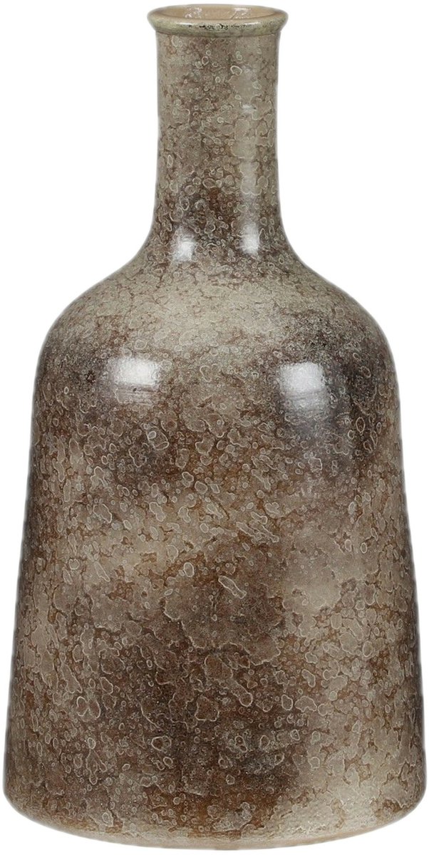 Mica Decorations Fles bloemenvaas - Terracotta - nature bruin shadow - D22 en H35 cm