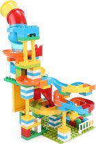 Toi-Toys Blocks Bouwblokken Knikkerbaan 133-delig | knikkeren | knikkerbaan
