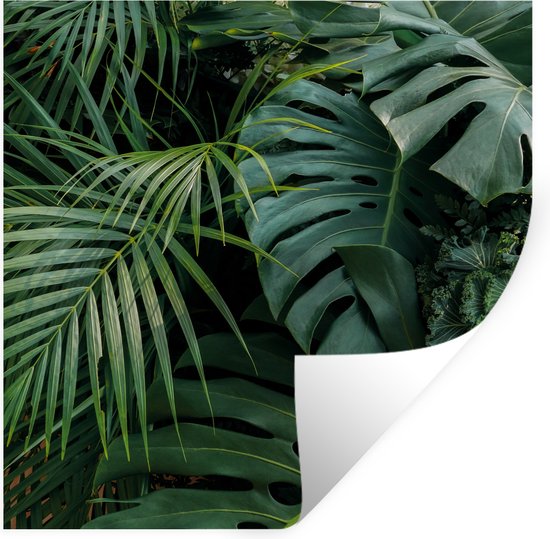 decalmile Tropisch Groen Blad Muurstickers Groene Planten Hangende Wijnstokken Bloem Muurtattoo Slaapkamer Woonkamer TV Achtergrond Wanddecoratie