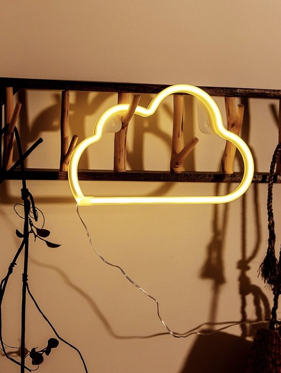 Nuage de lumière au néon - Mensonges au néon - Led - nuage - USB - Batterie  - Lumière