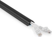 Passe-câbles Nedis - Tube - 1 pièce - Épaisseur maximale du câble : 12 mm - PVC - Zwart