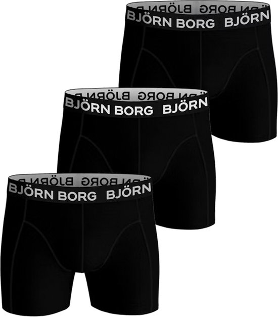 Foto: Bj rn borg boxershort essential onderbroeken boxer 3 stuks heren maat xl zwart