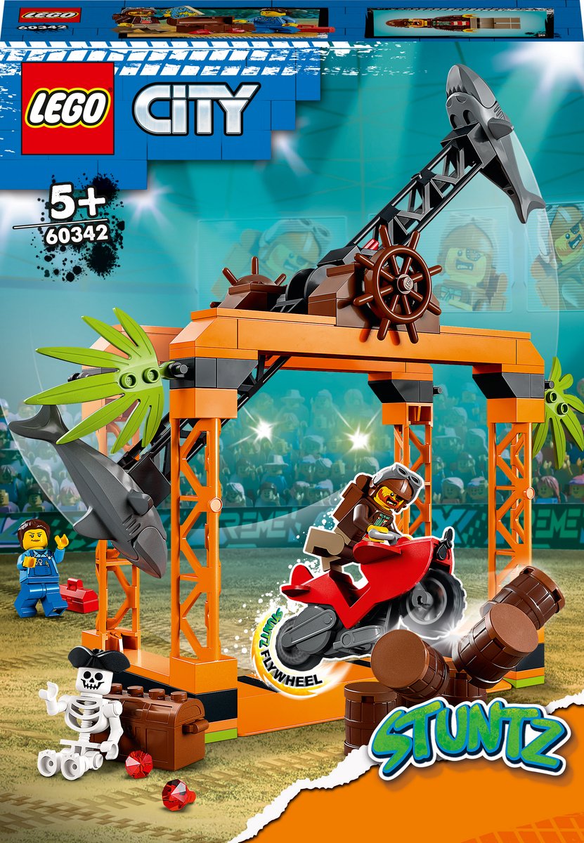 LEGO City Stuntz De haaiaanval stuntuitdaging - 60342