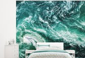 Behang - Fotobehang Oceaan - Water - Zee - Luxe - Groen - Turquoise - Breedte 300 cm x hoogte 240 cm