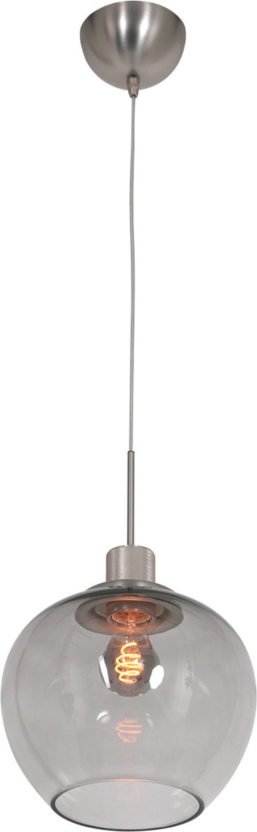 Hanglamp - Bussandri Limited - Modern - Glas - Modern - Retro - E27 - L: 25cm - Voor Binnen - Woonkamer - Eetkamer - Zilver
