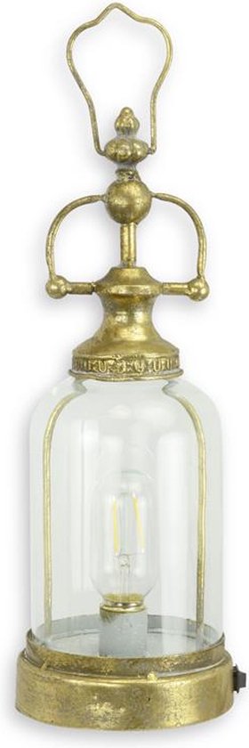 Lantaarn - klassieke lantaarn - tin - 37 cm hoog