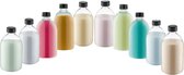 Scrubzout Rainbow - 650 gram - set van 10 verschillende geuren - Rozen, Vanille, Amandel, Eucalyptus, Lavendel, Opium, Appel-Kaneel, Fruity Melon, Hamam en Zen Moment - Hydraterende Lichaamsscrub