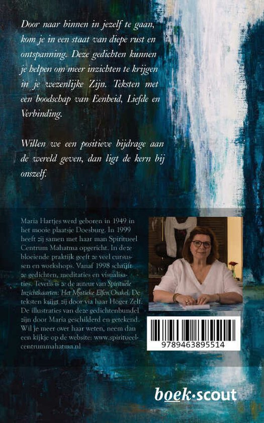 Achterkant boek 'Inkeren'. Foto van Maria Hartjes, auteur van het boek.